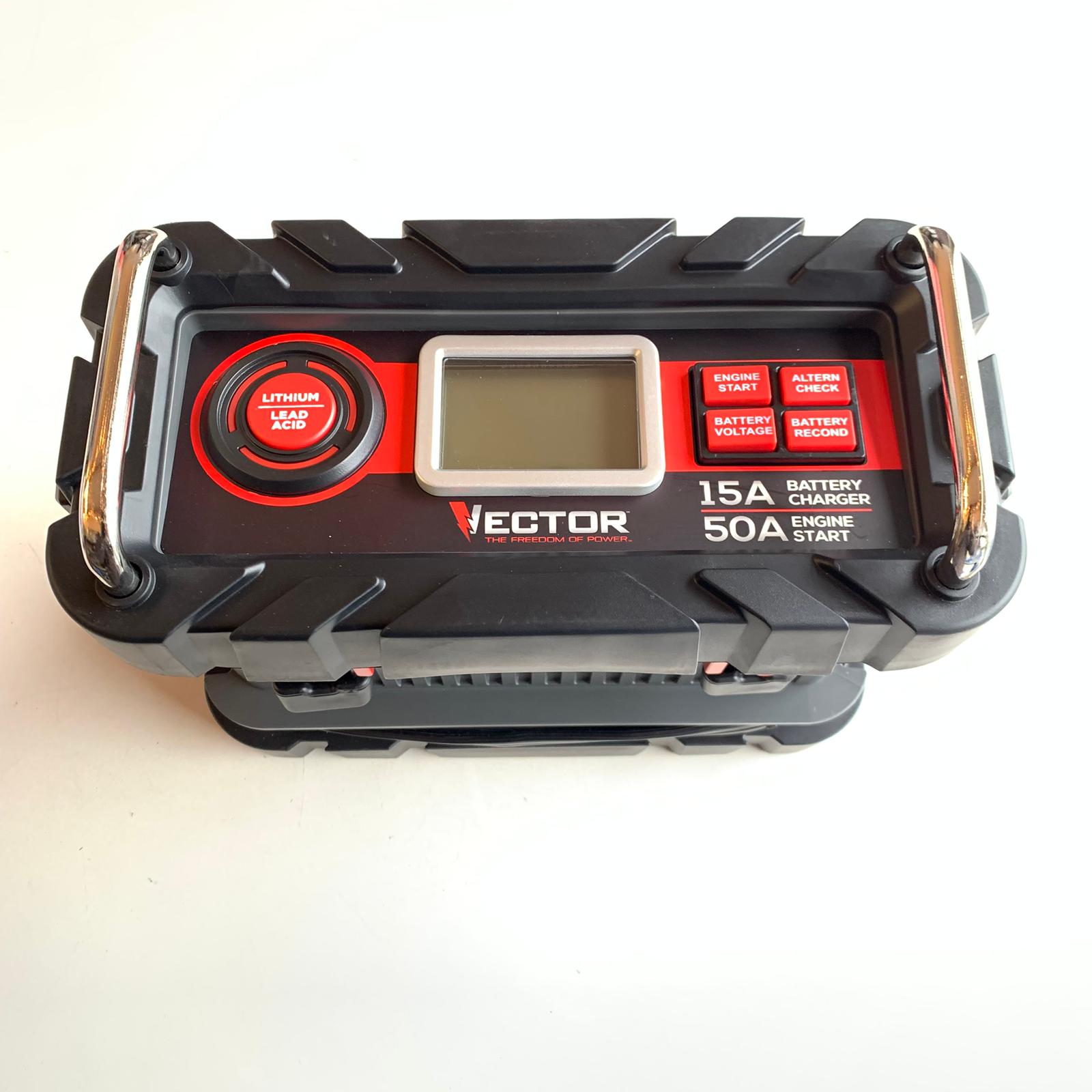 15 Amp Automatic 12V Battery Charger with 50 Amp Engine Start and Alternator Check (BC15BV) 15 Amp Automatic 12V Battery Charger with 50 Amp Engine Start and Alternator Check (BC15BV)